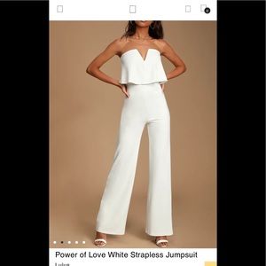 Lulus white jumpsuit